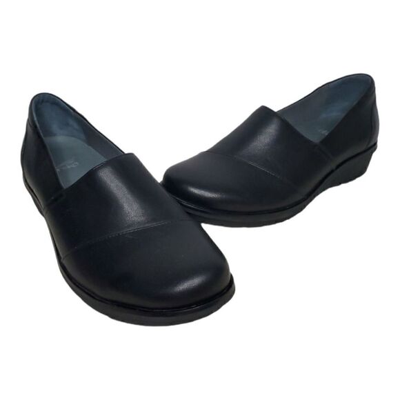 Dansko Women's Julia Black Milled Leather Nappa A-Line Slip On - Picture 1 of 5